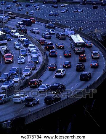 HIGHWAY TRAFFIC View Large Photo Image Picture - HIGHWAY TRAFFIC. Fotosearch