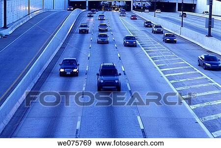 HIGHWAY TRAFFIC View Large Photo Image Stock Photo - HIGHWAY TRAFFIC. Fotosearch