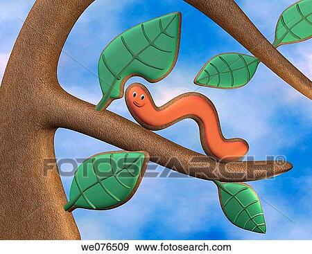 Inch worm on branch View Large Photo Image Stock Photo - Inch worm on branch. Fotosearch