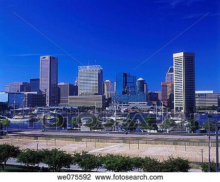 INNER HARBOR. DOWNTOWN SKYLINE. BALTIMORE MARYLAND. USA View Large Photo Image Stock Image - INNER HARBOR. DOWNTOWN SKYLINE. BALTIMORE MARYLAND. USA. Fotosearch
