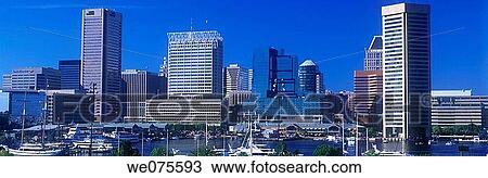 INNER HARBOR. DOWNTOWN SKYLINE. BALTIMORE MARYLAND. USA View Large Photo Image Stock Image - INNER HARBOR. DOWNTOWN SKYLINE. BALTIMORE MARYLAND. USA. Fotosearch