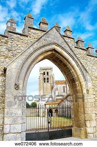 Main entrance, Royal monastery of Santa Mar? a la Real de Las Huelgas. Burgos province, Castilla-Le? n, Spain View Large Photo Image Stock Photograph - Main entrance, Royal monastery of Santa Mar? a la Real de Las Huelgas. Burgos province, Castilla-Le? n, Spain. Fotosearch