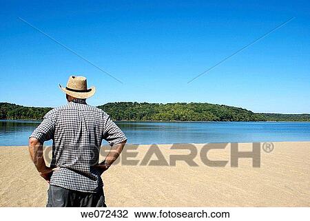 Man Looking at Water View Large Photo Image Stock Image - Man Looking at Water. Fotosearch