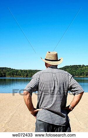 Man Looking at Water View Large Photo Image Stock Image - Man Looking at Water. Fotosearch