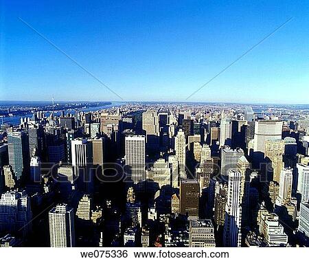 MIDTOWN SKYLINE. MANHATTAN. NEW YORK. USA View Large Photo Image Stock Photograph - MIDTOWN SKYLINE. MANHATTAN. NEW YORK. USA. Fotosearch