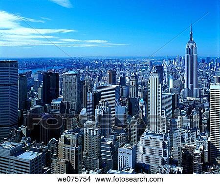 MIDTOWN SKYLINE. MANHATTAN NEW YORK. USA View Large Photo Image Picture - MIDTOWN SKYLINE. MANHATTAN NEW YORK. USA. Fotosearch