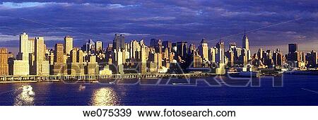 MIDTOWN SKYLINE. MANHATTAN NEW YORK. USA View Large Photo Image Stock Photo - MIDTOWN SKYLINE. MANHATTAN NEW YORK. USA. Fotosearch