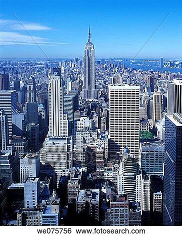 MIDTOWN SKYLINE. MANHATTAN NEW YORK. USA View Large Photo Image Stock Photograph - MIDTOWN SKYLINE. MANHATTAN NEW YORK. USA. Fotosearch