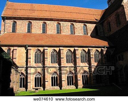 Stock Image - Monastery cloister in Alpirsbach. Baden-Wurtemberg, Germany. Fotosearch