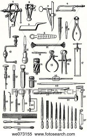 Stock Photography - Old gunsmith's tools. Fotosearch
