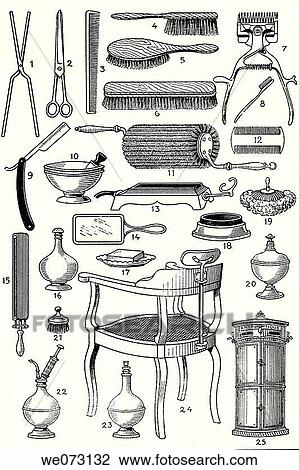 Old hairdresser's tools View Large Photo Image Stock Image - Old hairdresser's tools. Fotosearch