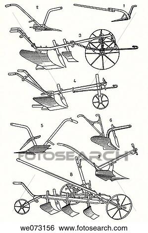 Stock Photograph - Old plows. Fotosearch