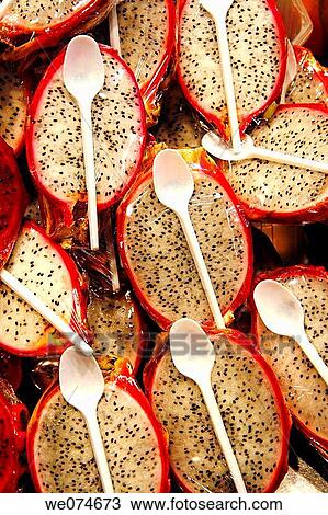 Pitahayas for sale at La Boqueria market, Barcelona. Catalonia, Spain View Large Photo Image Stock Image - Pitahayas for sale at La Boqueria market, Barcelona. Catalonia, Spain. Fotosearch