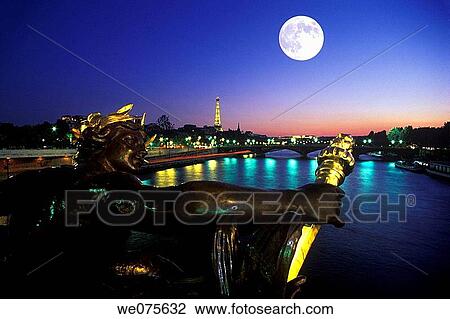 PONT ALEXANDRE III. RIVER SEINE. PARIS FRANCE View Large Photo Image Stock Image - PONT ALEXANDRE III. RIVER SEINE. PARIS FRANCE. Fotosearch
