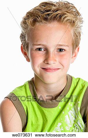 Portrait of a blond boy View Large Photo Image Stock Image - Portrait of a blond boy. Fotosearch