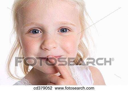 Portrait of a blond girl View Large Photo Image Stock Image - Portrait of a blond girl. Fotosearch