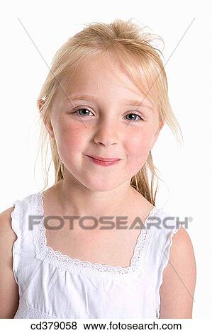 Portrait of a blond girl View Large Photo Image Stock Photo - Portrait of a blond girl. Fotosearch