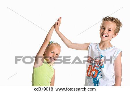 Portrait of brother and sister View Large Photo Image Stock Photo - Portrait of brother and sister. Fotosearch