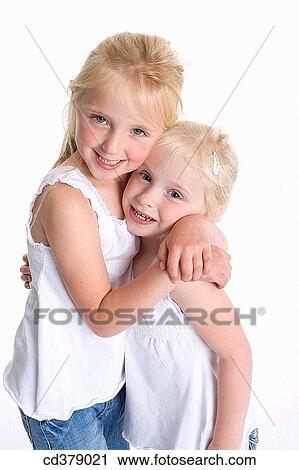 Portrait of two blond girls View Large Photo Image Stock Image - Portrait of two blond girls. Fotosearch