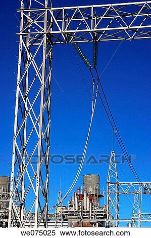 Stock Photography - Power plant, Mexico. Fotosearch