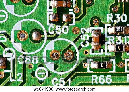 Stock Image - Printed circuit board. Fotosearch