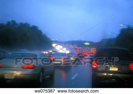 RAIN STORM ROUTE. 80 PATERSON NEW JERSEY. USA View Large Photo Image Stock Photo - RAIN STORM ROUTE. 80 PATERSON NEW JERSEY. USA. Fotosearch