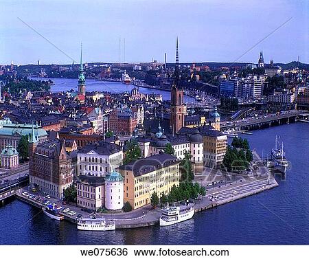RIDDARHOLMEN AND. GAMLA STAN. STOCKHOLM SWEDEN View Large Photo Image Stock Photograph - RIDDARHOLMEN AND. GAMLA STAN. STOCKHOLM SWEDEN. Fotosearch