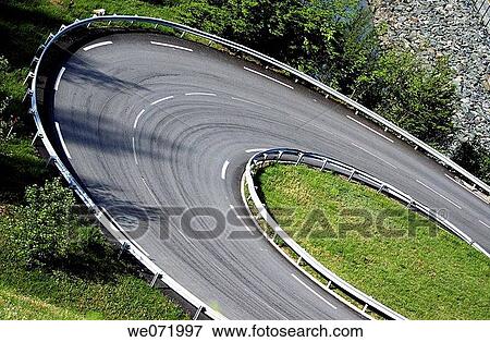 Stock Photo - Road, Allamond. France. Fotosearch