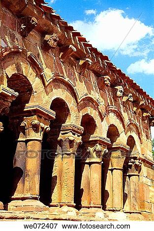 Romanesque portico of church, Pineda de la Sierra. Burgos province, Castilla-Leon, Spain View Large Photo Image Stock Photo - Romanesque portico of church, Pineda de la Sierra. Burgos province, Castilla-Leon, Spain. Fotosearch