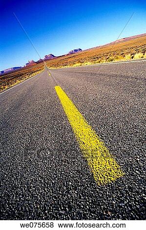 Stock Photo - ROUTE163 MONUMENT VALLEY NAVAJO TRIBAL. PARK ARIZONA. USA. Fotosearch