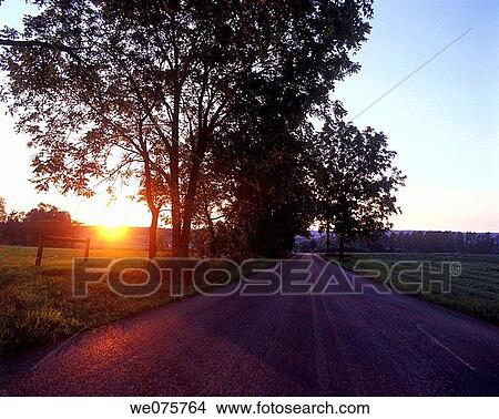 RURAL ROAD. PENNSYLVANIA. USA View Large Photo Image Picture - RURAL ROAD. PENNSYLVANIA. USA. Fotosearch