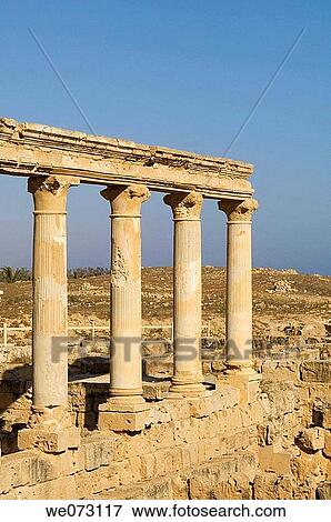 Sabratha Roman site, Tripolitania, Libya. View Large Photo Image Stock Photo - Sabratha Roman site, Tripolitania, Libya.. Fotosearch