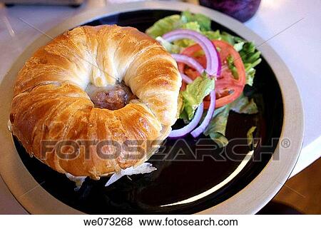 Salad and Roll View Large Photo Image Stock Photo - Salad and Roll. Fotosearch