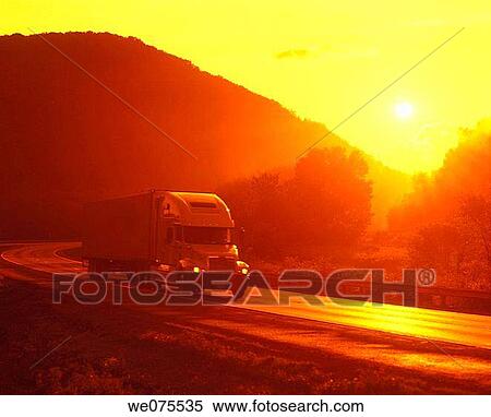SEMI TRUCK ON HIGHWAY. PENNSYLVANIA. USA View Large Photo Image Stock Photography - SEMI TRUCK ON HIGHWAY. PENNSYLVANIA. USA. Fotosearch