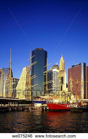SOUTH STREET SEAPORT. MUSEUM DOWNTOWN. MANHATTAN NEW YORK. USA View Large Photo Image Stock Photograph - SOUTH STREET SEAPORT. MUSEUM DOWNTOWN. MANHATTAN NEW YORK. USA. Fotosearch