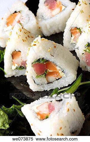 Stock Photography - Sushi rolls. Fotosearch