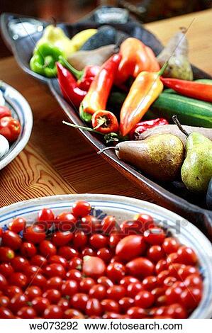 Table full of vegatables and fruits View Large Photo Image Stock Image - Table full of vegatables and fruits. Fotosearch