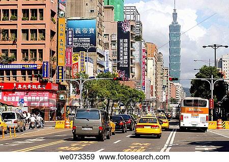 Taipei 101 Tower (508 meters high, world record in 2004), Taipei. Taiwan, China View Large Photo Image Stock Photo - Taipei 101 Tower (508 meters high, world record in 2004), Taipei. Taiwan, China. Fotosearch