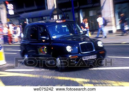 TAXI CAB REGENT STREET. LONDON ENGLAND UNITED. KINGDOM View Large Photo Image Stock Image - TAXI CAB REGENT STREET. LONDON ENGLAND UNITED. KINGDOM. Fotosearch