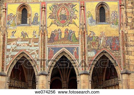 The Golden Gate of the South Tower by Peter Paler. Czech Republic View Large Photo Image Stock Photograph - The Golden Gate of the South Tower by Peter Paler. Czech Republic. Fotosearch