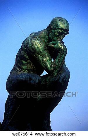 Picture - THINKER STATUE RODIN. MUSEUM PARIS FRANCE. Fotosearch