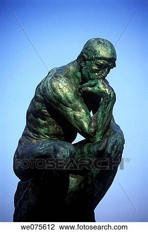THINKER STATUE RODIN. MUSEUM PARIS FRANCE View Large Photo Image Stock Image - THINKER STATUE RODIN. MUSEUM PARIS FRANCE. Fotosearch