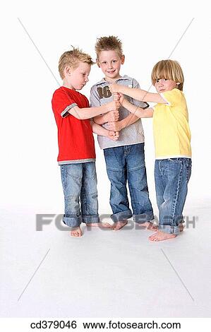 Three boys View Large Photo Image Stock Photograph - Three boys. Fotosearch