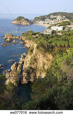 Tossa de Mar. La Selva, Girona province, Catalonia, Spain View Large Photo Image Stock Photograph - Tossa de Mar. La Selva, Girona province, Catalonia, Spain. Fotosearch