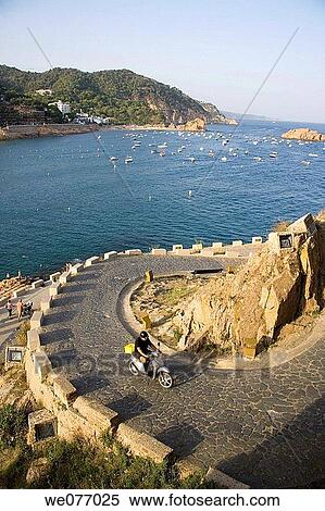 Stock Photography - Tossa de Mar. La Selva, Girona province, Catalonia, Spain. Fotosearch