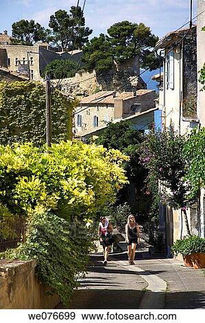 Town of Menerbes, Provence, France View Large Photo Image Stock Photo - Town of Menerbes, Provence, France. Fotosearch