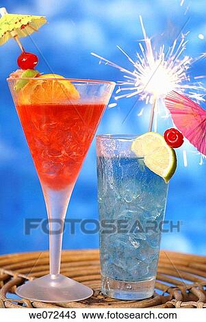Tropical Drinks and Sparkler View Large Photo Image Stock Image - Tropical Drinks and Sparkler. Fotosearch