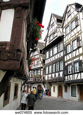 Typical architecture, Strasbourg. Alsace, France View Large Photo Image Stock Photography - Typical architecture, Strasbourg. Alsace, France. Fotosearch