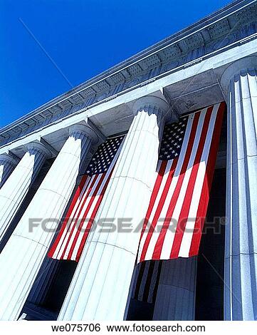 UNITED STATES FLAGS AND. STONE COLUMN View Large Photo Image Stock Photograph - UNITED STATES FLAGS AND. STONE COLUMN. Fotosearch