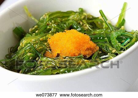 Wakame salad View Large Photo Image Stock Photo - Wakame salad. Fotosearch
